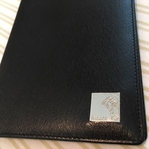 Versace Leather Passport Holder